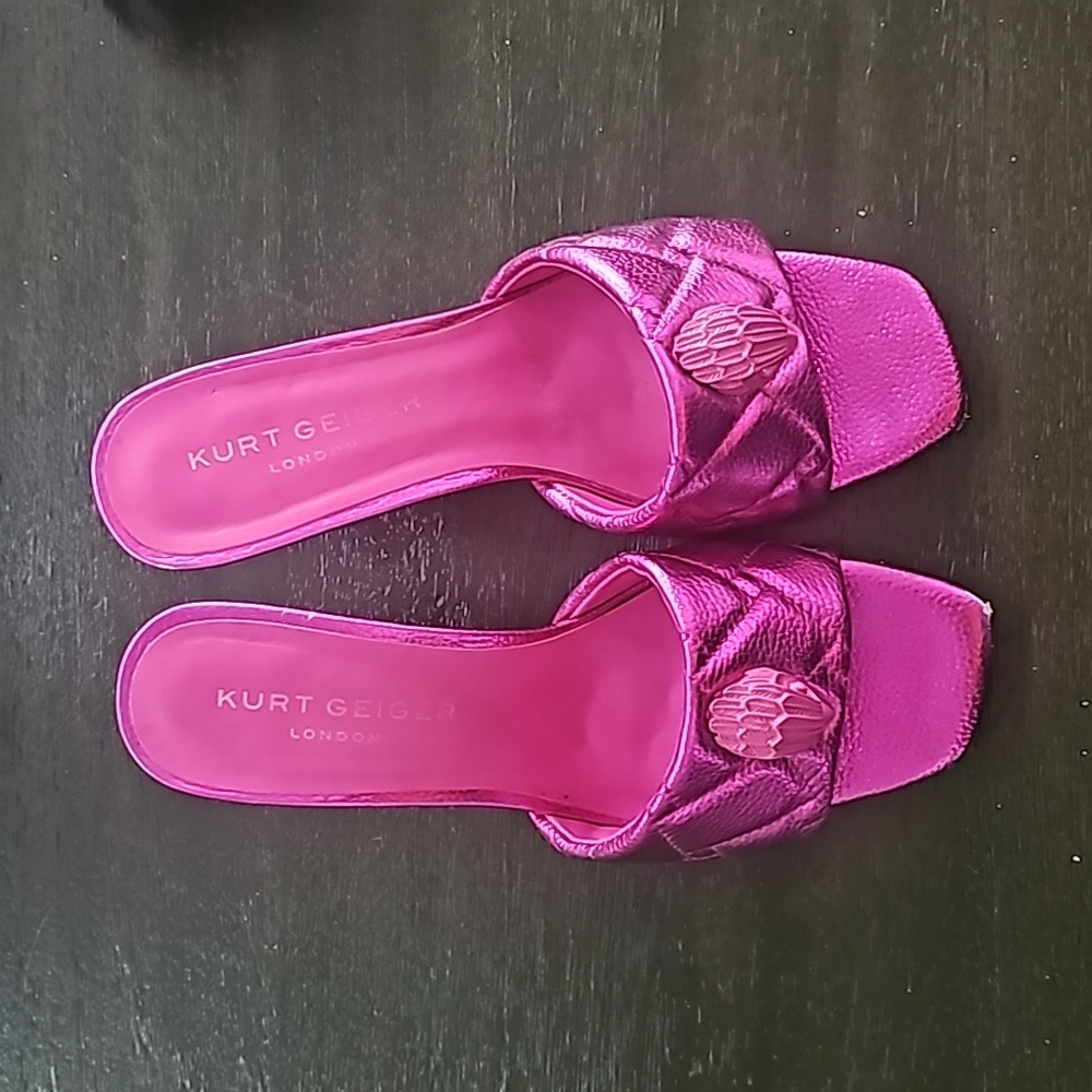 Pink Kurt Geiger Mule Heels